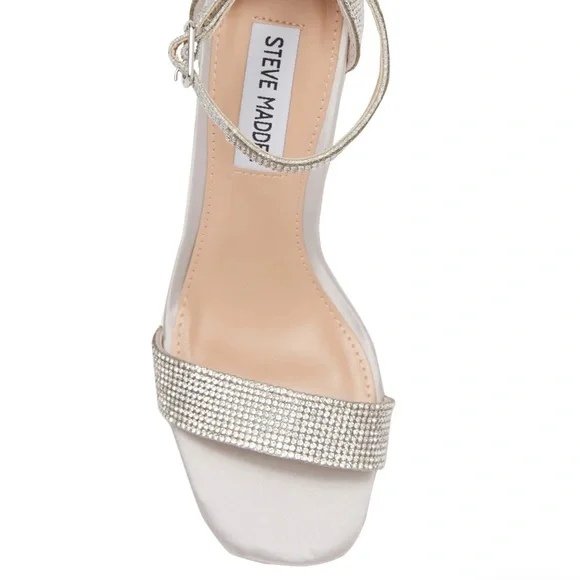 Steve Madden Spark Embellished Ankle Strap Heel - Picture 4 of 7